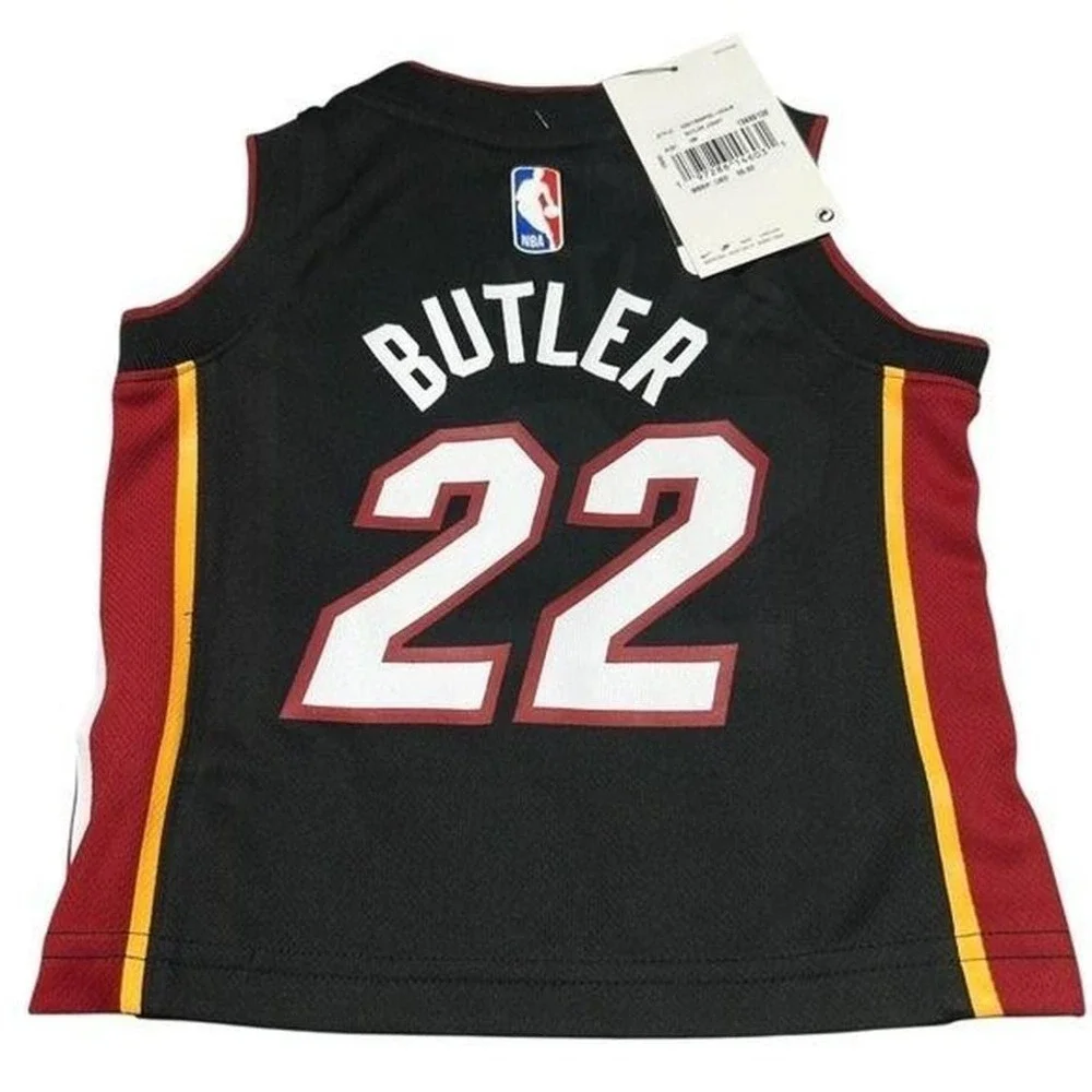NEW Miami Heat‎ Jersey Infant Kids Toddler 12M Black Jimmy Butler #22 NBA